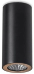 Czarna lampa sufitowa tuba spot Leds C4 15-0073-05-23 Pipe GU10 6,8cm x 14cm