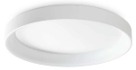 Biała okrągła lampa sufitowa plafon Ideal Lux 317908 Ziggy pl d080 LED 62W 3000K 80cm