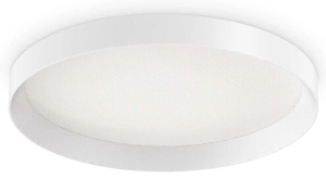 Biała okrągła lampa sufitowa plafon do łazienki Ideal Lux 270296 Fly pl d45 4000K LED 26W 45cm