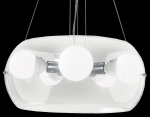 Lampa wisząca szklany klosz z żarówkami wewnątrz Ideal Lux 016863 Audi-10 5xE27 48cm x 100cm