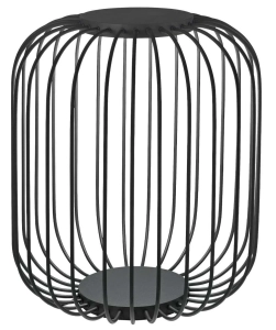 Czarna lampa zewnętrzna podłogowa industrialna Ideal Lux 293394 Djambe pt d55 LED 18W 3000K