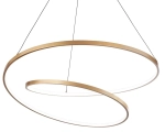 Lampa wisząca serpentyna szczotkowany mosiądz Ideal Lux 269443 Oz sp d60 on-off LED 48W 3000K