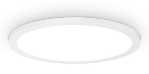 Okrągły biały plafon łazienkowy lampa sufitowa Ideal Lux 306643 Fly slim pl d35 3000K LED 18W 35cm