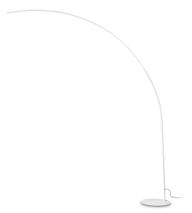 Metalowa biała lampa podłogowa łuk z przełącznikiem dotykowym Ideal Lux 304649 Comet pt LED 30W 3000K
