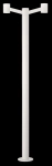 Biała nowoczesna latarnia ogrodowa Ideal Lux 249506 Clio 2xE27 IP44 197cm