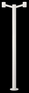 Biała nowoczesna latarnia ogrodowa Ideal Lux 249506 Clio 2xE27 IP44 197cm