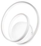 Biała lampa ścienna spirala kinkiet nowoczesny Ideal Lux 304489 Oz ap dali LED 28W 3000K