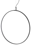 Czarna smukła lampa wisząca hula hop Ideal Lux 291376 Circus sp d60 LED 33W 3000K 60cm