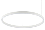 Biała lampa wisząca na linkach wąski okrąg Ideal Lux 304373 Oracle slim sp d050 round 3000K dali LED 29W 50cm