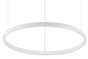 Biała lampa wisząca na linkach wąski okrąg Ideal Lux 304373 Oracle slim sp d050 round 3000K dali LED 29W 50cm