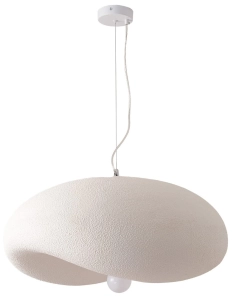 Biała lampa wisząca pączek Step Into Design DN429-600 Flat E27 60cm