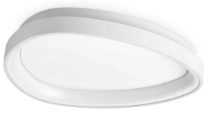 Plafon biały lampa sufitowa owalna Ideal Lux 328010 Gemini pl d042 on-off LED 23W 3000K 42.5cm