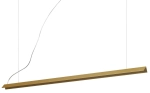 Aluminiowa lampa wisząca w kształcie litery V mosiądz szczotkowany Ideal Lux 275383 V-line sp LED 20W 3000K