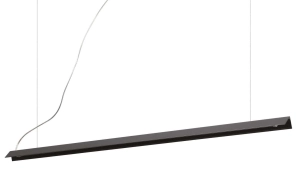 Czarna aluminiowa lampa wisząca w kształcie litery V Ideal Lux 275376 V-line sp LED 20W 3000K
