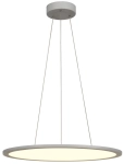 Szara okrągła płaska lampa wisząca SLV 1003047 Panel LED 43W 4000K 110stopni Dali 60cm