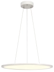 Biała okrągła płaska lampa wisząca SLV 1003044 Panel LED 43W 3000K 110stopni Dali 60cm