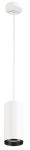 Biało czarna lampa wisząca walec SLV 1004648 Numinos LED 28W 4000K CRI90 60stopni 10cm x 21,3cm Dali