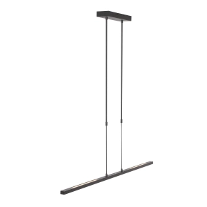 Czarna podłużna lampa listwa z ściemnianiem Steinhauer 3319ZW Bande LED 2x4,2W i 16,8W 2200-4000K CRI90 115cm