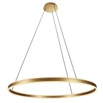 Lampa wisząca złota okrągła obręcz 100cm Steinhauer 3676GO Ringlux LED 2x40W 2700K CRI90 ściemnialna