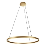 Złota lampa wisząca obręcz 80cm Steinhauer 3675GO Ringlux LED 2x30W 2700K ściemnialna