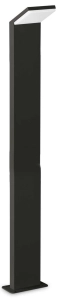 Czarna aluminiowa lampa stojąca zewnętrzna słupek ogrodowy Ideal Lux 322216 Style pt h100 4000K LED 9W