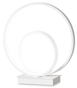 Biała cylindryczna lampa stołowa Ideal Lux 269474 Oz tl on-off LED 23W 3000K