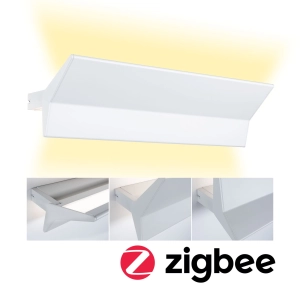 Biały prostokątny kinkiet Paulmann PL79512 Styna LED 13W 55cm Zigbee