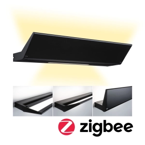 Czarny prostokątny kinkiet Paulmann PL79507 Ranwa LED 13W 55cm Zigbee