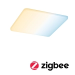 Lampa sufitowa kwadratowy wpuszczany panel Paulmann PL95384 Veluna LED 15W 18,5cm IP44 Zigbee
