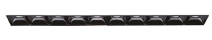 Czarna długa prostokątna lampa podtynkowa Ideal Lux 267913 Lika fi trimless 20w 4000K LED 20W