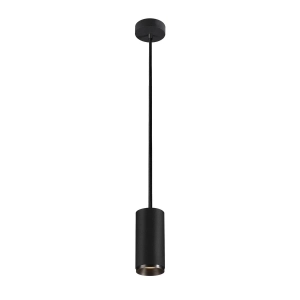 Czarna lampa wisząca walec 18,5cm x 8cm SLV 1004532 Numinos M LED 13W 2700K 60stopni Dali