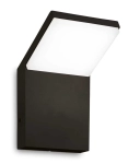 Czarna lampa ścienna zewnętrzna kinkiet na elewację Ideal Lux 322629 Style ap 4000K LED 9W