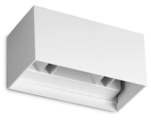 Biała lampa zewnętrzna ścienna kinkiet góra-dół Ideal Lux 328652 Atom ap d20 LED 25W 3000K