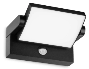 Czarny kinkiet lampa zewnętrzna regulowana z czujnikiem Ideal Lux 287737 Swipe ap sensor LED 21W 3000K