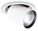 Biały reflektro lampa wpuszczana okrągła regulowana Ideal Lux 267951 Nova fi 30W 4000K LED 15cm