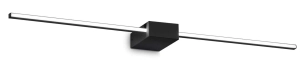 Czarna lampa ścienna liniowa kinkiet Ideal Lux 311760 Theo ap d075 LED 13.5W 3000K