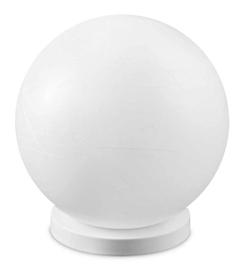 Biała lampa stołowa kula imitacja papieru Ideal Lux 317137 Carta pt1 d30 E27 30cm