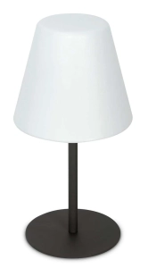 Antracytowo-biała lampa stołowa zewnętrzna z klasycznym kloszem Ideal Lux 298597 Arcadia tl1 E27