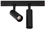 Czarny podwójny reflektor na szynoprzewód magnetyczny Multiline Loonari 402608 Minispot LED 2x7W 2700-6000K 60stopni Zigbee
