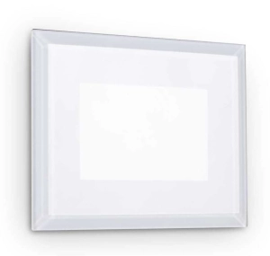 Biała lampa ścienna zewnętrzna do zabudowy prostokątna Ideal Lux 255781 Indio fi 5W LED 3000K