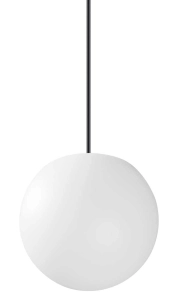 Biała kula lampa wisząca zewnętrzna Ideal Lux 318837 Sole sp1 d20 E27 20cm