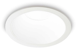 Biały okrągły reflektor lampa zewnętrzna do zabudowy Ideal Lux 273174 Game trim round 20W 3000K LED 12cm