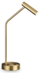 Lampa stołowa biurkowa szczotkowany mosiądz regulowany klosz Ideal Lux 295541 Easy tl LED 3.5W 3000K