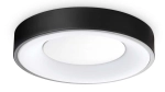 Czarno-biała okrągła lampa sufitowa Ideal Lux 328140 Planet pl d30 LED 17W 3000k 30cm