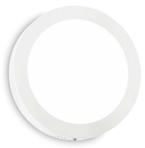 Biała lampa ścienno-sufitowa okrągła Ideal Lux 321684 Universal pl d40 round 4000K LED 36W 40cm