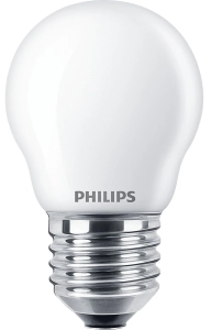 Słaba żarówka LED ciepła E27 P45 2,2W 250LM 2700K Philips 8719514346833