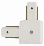 Biały łącznik L do szyn natynkowych 1-fazowych Elkim Lighting 720002