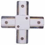 Biały łącznik X do szyn natynkowych 1-fazowych Elkim Lighting 760002