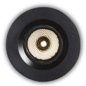Czarne małe oczko ledowe 2,3cm punkt świetlny Elkim Lighting 2880A1203 Point 1W 4000K 30stopni 3V