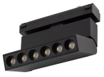 Czarny reflektor diodowy regulowany na szynoprzewód magnetyczny Ultra Thin Nowodvorski 11337 Focus Out LED 6W 4000K CRI90 30stopni 11cm